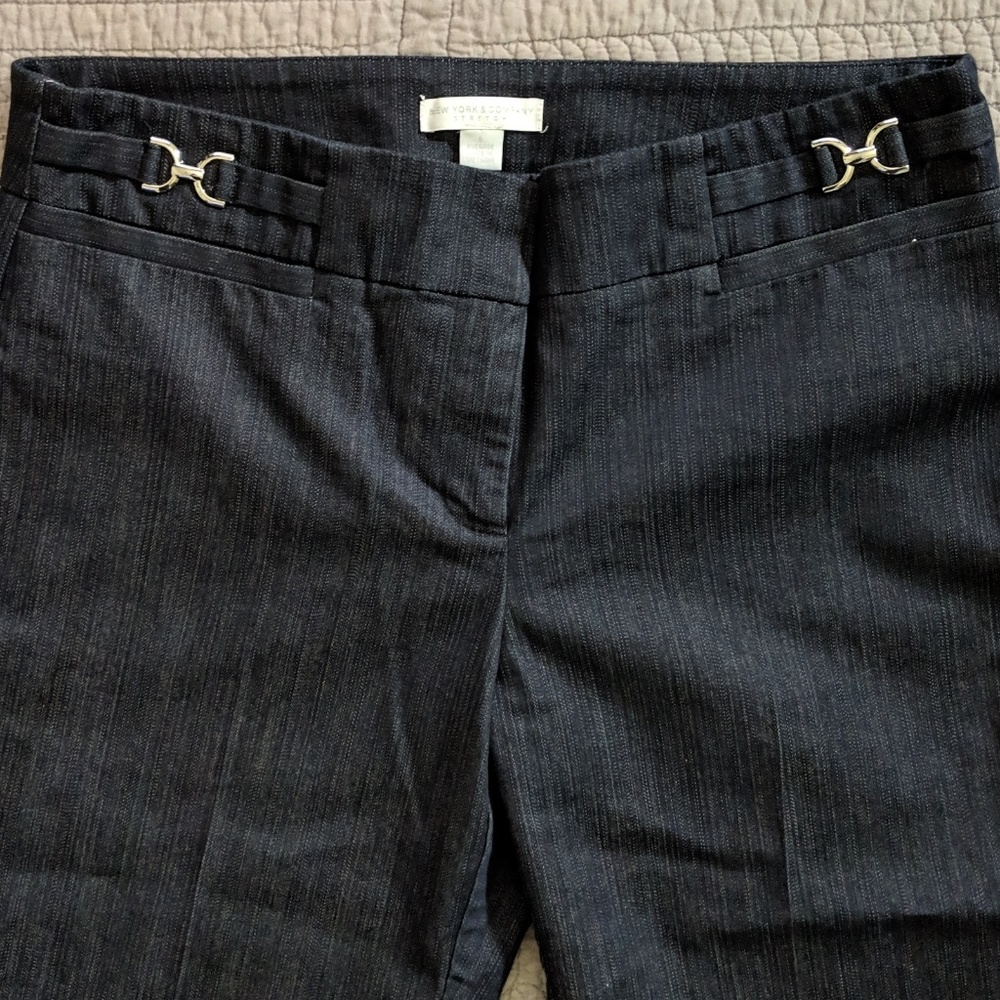 New York & company stretch denim dress pants